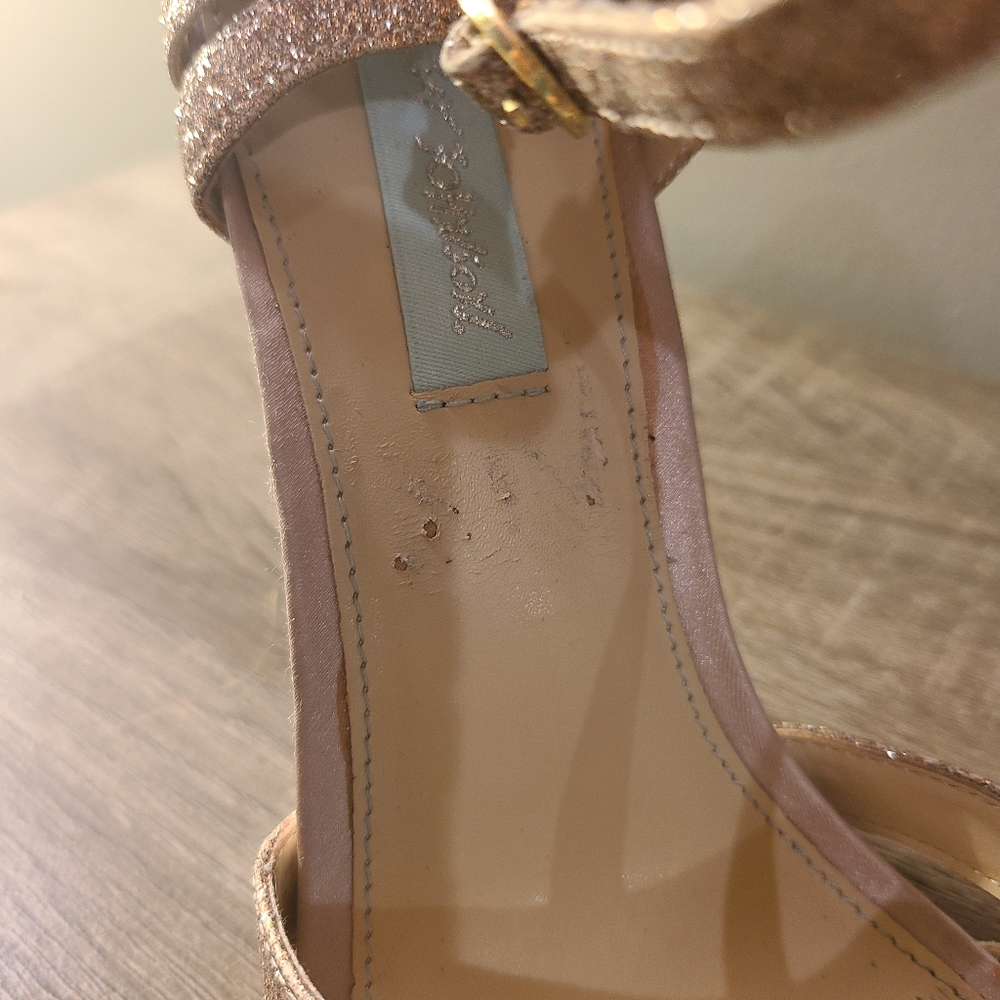 Blue By Betsey Gold Heels - Picture 3 of 4
